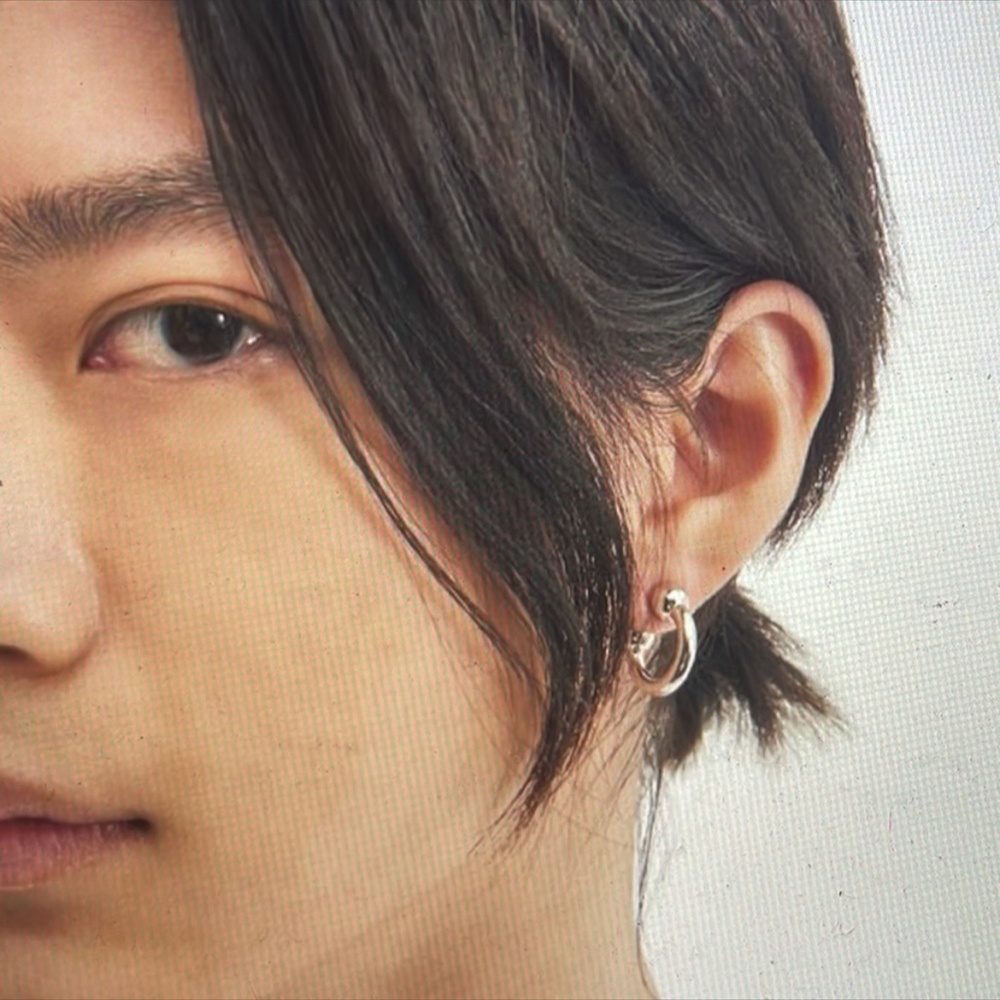 Justin Clenquet Devon sense silver earrings